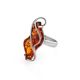 One Size Amber Ring In Sterling Silver The Rialto, Ring Size: Adjustable, image , picture 3