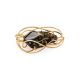 Handcrafted Amber Brooch In Gold Plated Silver The Rialto, image , picture 3
