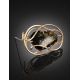 Handcrafted Amber Brooch In Gold Plated Silver The Rialto, image , picture 2