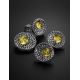 Bold Silver Ring With Lemon Amber The Venus, Ring Size: 11 / 20.5, image , picture 6