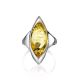 Sterling Silver Ring With Luminous Lemon Amber The Taurus, Ring Size: 11 / 20.5, image , picture 4