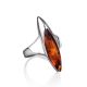 Cognac Amber Ring In Sterling Silver The Gaudi, Ring Size: 6 / 16.5, image , picture 3