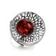 Dazzling Adjustable Amber Ring In Sterling Silver The Venus, Ring Size: Adjustable, image , picture 3