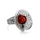 Dazzling Adjustable Amber Ring In Sterling Silver The Venus, Ring Size: Adjustable, image , picture 4