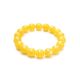Honey Amber Ball Beaded Bracelet, image 