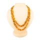 Raw Amber Rope Length Necklace, image 