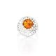 Opulent Silver Ring With Cognac Amber The Venus, Ring Size: 10 / 20, image , picture 4