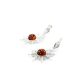 Drop Amber Earrings In Sterling Silver The Helios, image , picture 6