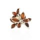 Bold Silver Ring With Cognac Amber The Verbena, Ring Size: 13 / 22, image , picture 2