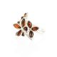 Bold Silver Ring With Cognac Amber The Verbena, Ring Size: 11 / 20.5, image , picture 4