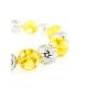 Silver Ball Beaded Bracelet With Lemon Amber, image , picture 4
