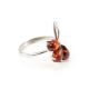 Refined Amber Ring In Sterling Silver The Dandelion, Ring Size: 5.5 / 16, image , picture 3