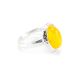Honey Amber Ring In Sterling Silver The Hermitage, Ring Size: 12 / 21.5, image 