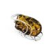 Handcrafted Amber Pendant-Brooch In Sterling Silver The Rialto, image 