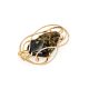Handcrafted Amber Brooch In Gold Plated Silver The Rialto, image 