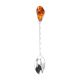 Cognac Amber Spoon In Sterling Silver, image 