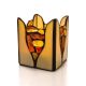 Multicolor Amber And Glass Candleholder, image 