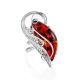 Bold Handcrafted Amber Ring In Sterling Silver The Dew, Ring Size: Adjustable, image 