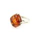 Sterling Silver Ring With Cognac Amber The Byzantium, Ring Size: 6.5 / 17, image , picture 3