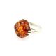 Sterling Silver Ring With Cognac Amber The Byzantium, Ring Size: 9.5 / 19.5, image , picture 3