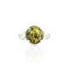 Green Amber Ring In Sterling Silver The Shanghai, Ring Size: 11.5 / 21, image , picture 3