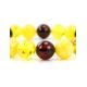 Multicolor Amber Beaded Stretch Bracelet, image , picture 2