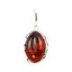Oval Amber Pendant In Sterling Silver The Vivaldi, image , picture 4