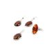 Oval Amber Pendant In Sterling Silver The Vivaldi, image , picture 5