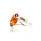 Lovely Amber Ring In Sterling Silver The Verbena, Ring Size: 9.5 / 19.5, image , picture 2
