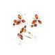 Cherry Amber Ring In Sterling Silver The Verbena, Ring Size: 8.5 / 18.5, image , picture 4