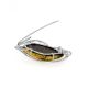 Handcrafted Brooch In Sterling Silver With Green Amber the Rialto, image , picture 4