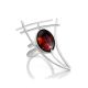 Adjustable Amber Ring In Sterling Silver The Sail, Ring Size: Adjustable, image , picture 4