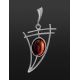 Cherry Amber Pendant In Sterling Silver The Sail, image , picture 2