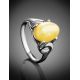 Butterscotch Amber Ring In Sterling Silver The Prussia, Ring Size: 11 / 20.5, image , picture 2
