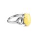 Butterscotch Amber Ring In Sterling Silver The Prussia, Ring Size: 11 / 20.5, image , picture 3