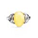 Butterscotch Amber Ring In Sterling Silver The Prussia, Ring Size: 9 / 19, image , picture 4