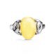 Butterscotch Amber Ring In Sterling Silver The Prussia, Ring Size: 11 / 20.5, image , picture 4
