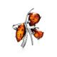 Sterling Silver Ring With Cognac Amber The Verbena, Ring Size: 11.5 / 21, image , picture 3