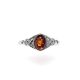 Sterling Silver Ring With Cognac Amber The Freya, Ring Size: 11 / 20.5, image , picture 3