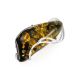 Handmade Amber Brooch In Sterling Silver The Rialto, image 