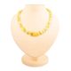 Exotic Cloudy Amber Beaded Necklace, image 