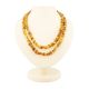 Raw Amber Beaded Necklace, image 