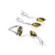 Lovely Green Amber Ring In Sterling Silver The Adagio, Ring Size: 11.5 / 21, image , picture 3