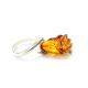 Carved  Amber Flower Ring in Sterling Silver The Rose, Ring Size: 8 / 18, image , picture 4