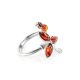 Cherry Amber Ring In Sterling Silver The Verbena, Ring Size: 9.5 / 19.5, image 