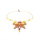 Braided Textile Necklace With Amber And Glass Beads The India, image , picture 3