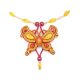 Braided Textile Necklace With Amber And Glass Beads The India, image , picture 2
