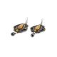 Ornate Textile Drop Earrings With Amber And Glass Beads The India, image , picture 2