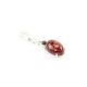 Cute Silver Pendant With Cognac Amber The Prussia, image , picture 2