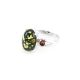 Wonderful Green Amber Ring In Sterling Silver The Prussia, Ring Size: 6.5 / 17, image , picture 3